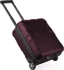 A burgundy suitcase with black accents and a retractable handle, shown at an angle on a white background. Náhľad obrázku produktu