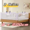 3 côtés 200cm Barrière de lit pour enfants Portable Bed Voir les images du produit 1