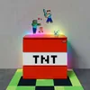 A Minecraft-themed dresser with LED backlighting, featuring characters and blocks from the game. Produktbild-Vorschau