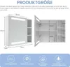 AQUABATOS Spiegelschrank Bad mit Beleuchtung Linksoffener Produktbild-Vorschau 2