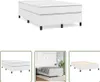 The Living Store Boxspringbett mit Matratze Weiß 120x190 cm Produktbild-Vorschau 1