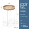 doporro Beistelltisch rund, Kleiner Tisch, Couchtisch rund Produktbild-Vorschau 6