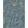 A close-up view of a textured wallpaper with a distressed blue and gold pattern. Náhľad obrázku produktu