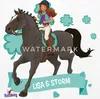 Spreadshirt Schleich Horse Club Lisa & Storm reiten aus Produktbild-Vorschau 2