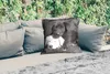 MuchoWow® Outdoor Kissen - Hunde - Welpe - Schwarz - Weiß - Produktbild-Vorschau 2