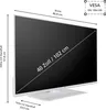 A diagram showing the dimensions of a television, including its height, width, depth, screen size, and VESA mount specifications. Produktbild-Vorschau