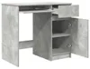 vidaXL Písací stôl betón sivý 86x49x76 cm materiál na báze Náhľad obrázku produktu 5