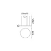 ORACLE SLIM SP D50 ROUND 3000K ON-OFF, Sospensione, Ideal Anteprima dell’immagine prodotto 4