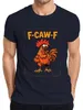 F-CAW-F Lustiger Hahn Gockel Bauernhof Spruch Vintage Retro Produktbild-Vorschau 1