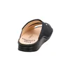 A single blue sandal is shown from a rear, slightly elevated angle against a white background. Produktbild-Vorschau