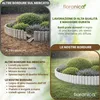 Floranica Bordo Giardino Flessibile  20 x 200 cm Bianco Anteprima dell’immagine prodotto 4