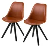 home24 Polsterstuhl-Set - Kunstleder / Gummibaum Massiv - Produktbild-Vorschau 1