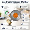 Gasdruckminderer 37 mbar mit Manometer, Produktbild-Vorschau 2