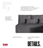 BroMARKT Ecksofa TOP SLIM Schlaffunktion Bettkasten L-Form Produktbild-Vorschau 6