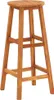 A wooden bar stool on a white background. Produktbild-Vorschau