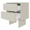Selsey WUWU - Nachttisch mit 2 Schubladen, Greige, 50 cm Produktbild-Vorschau 4