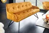 Design Bank EUPHORIA 156cm senfgelb Samt im Retrostil mit Produktbild-Vorschau 3