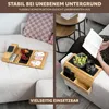 eluno Sofatablett aus Bambus mit Silikonablage und Produktbild-Vorschau 4