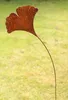 Rost Gartenstecker Ginkgo 113 cm Edelrost Stecker Rostige Produktbild-Vorschau 3