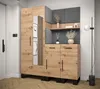 Garderobe ARTIN Set 15 mit gepolsterten Paneelen Industrial Produktbild-Vorschau 2