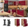Meuble cuisine Vicco R-Line Rouge brillant 40cm avec Voir les images du produit 3