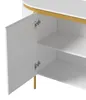 Merax Sideboard Kommode mit 4 Türen, ovale Anrichte mit Produktbild-Vorschau 9