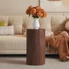 Runder Beistelltisch 30 cm, Walnuss-Optik, MDF, Produktbild-Vorschau 6