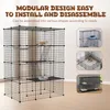 TRMLBE Cage pour chats 4 étages Grand enclos pour chats Voir les images du produit 4