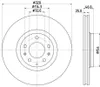 2 Bremsscheiben innenbelüftet Ø 72 mm 25 mm HELLA passend Produktbild-Vorschau 6