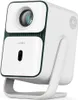 A white and green WANBO T2 ULTRA Full HD Smart Projector is shown on a white background, angled slightly to the left. Produktbild-Vorschau