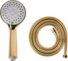 BELIANI Duschkopf mit Brauseschlauch Gold ABS Edelstahl 3 Produktbild-Vorschau 4