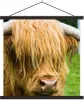 MuchoWow® Textilposter Schottisches Hochlandrind - Gras - Produktbild-Vorschau 1