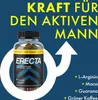 A bottle of Erecta fruit gummies is shown with marketing text and symbols. Produktbild-Vorschau