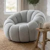 MENZZO Fauteuil tournant design coquillage Arielina Tissu Voir les images du produit 5