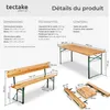 Ensemble table et bancs avec dossiers FRANZ II 3 pièces Voir les images du produit 6