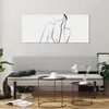 Bilder auf glas - Einteilig - Frau Linien Minimalismus - Produktbild-Vorschau 6
