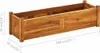 vidaXL Garten-Hochbeet Akazienholz 150x30x25 cm Produktbild-Vorschau 18