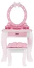 Playtive Schminktisch Kosmetiktisch Mädchen Hocker Spiegel Produktbild-Vorschau 2