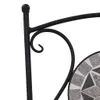 vidaXL Sedia bistrot a mosaico 2 pz. Grigio Anteprima dell’immagine prodotto 6