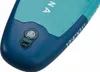 Close-up of the tail end of an inflatable paddleboard, showing the inflation valve and size markings. Produktbild-Vorschau