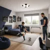 LED futbalová lampa stropná lampa do detskej izby 12W Náhľad obrázku produktu 11