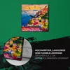 Coloray Uhr auf Leinwand 30x30 cm Wand Uhr Dekoration Produktbild-Vorschau 5