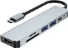 Tech-Protect V4-Hub-Adapter 6In1 Grau Produktbild-Vorschau 2