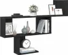 vidaXL Wandregal Schwarz Eichen-Optik 100x15x70 cm Produktbild-Vorschau 4