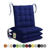 Lavea® Sitzkissen 40x40 cm - 4er Set,  mit Stoffbändern – Produktbild-Vorschau 1