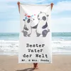 Mr. & Mrs. Panda Reisehandtuch Panda Bester Vater der Welt Produktbild-Vorschau 2