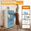 Komoda Office 6 zásuvek s kolečky Organizér Plastový volně Náhled obrázku produktu 1