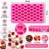 Mini Herz Silikonform mit 55 Mulden – 18 x 11 cm – Herzform Produktbild-Vorschau 1