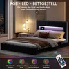 Letto imbottito Fortuna Lai 140x200cm con USB, letto per Anteprima dell’immagine prodotto 8