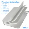 An exploded view of a tablet case showing its layered construction. Produktbild-Vorschau